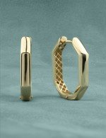 Серьги из лимонного золота