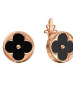 Серьги из золота c ониксом