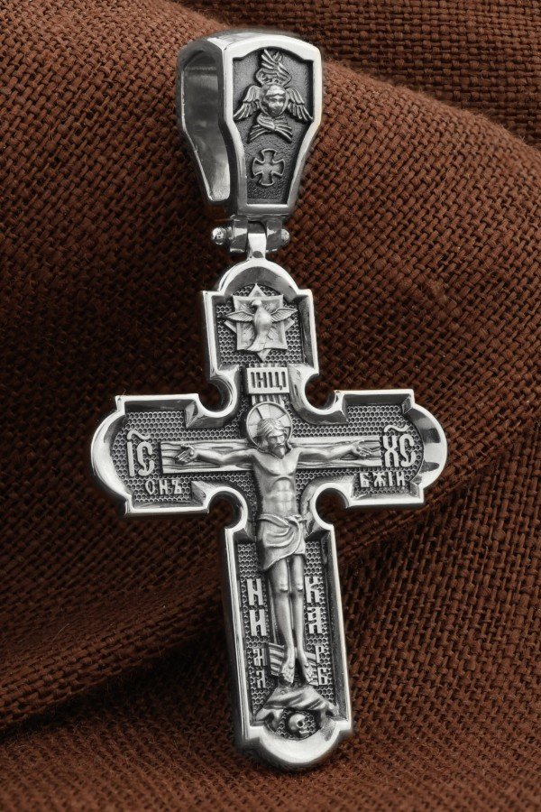 Крест из белого золота