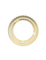 Кольцо из лимонного золота c бриллиантами