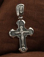 Крест из белого золота