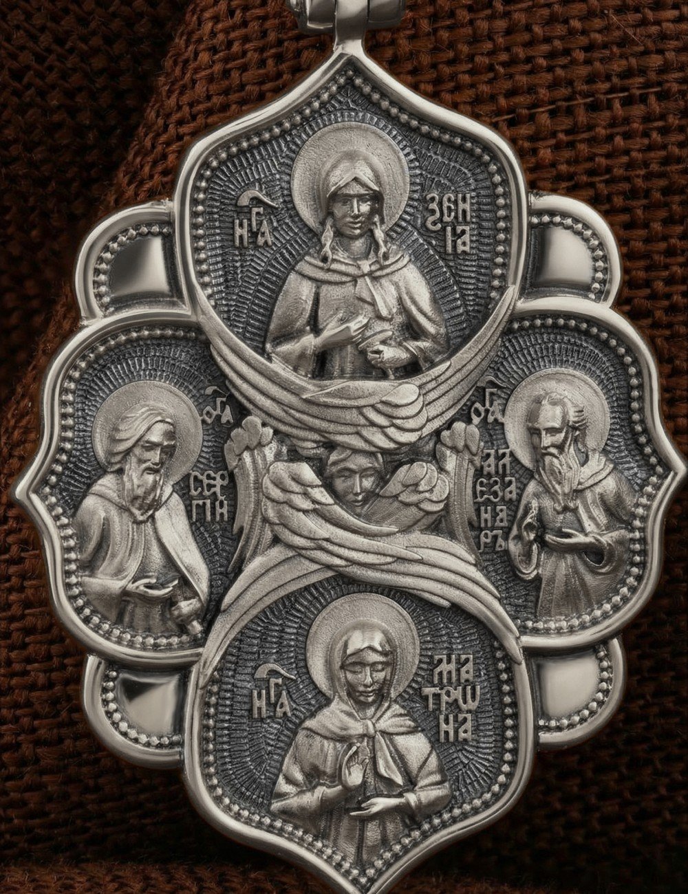 Образок из белого золота