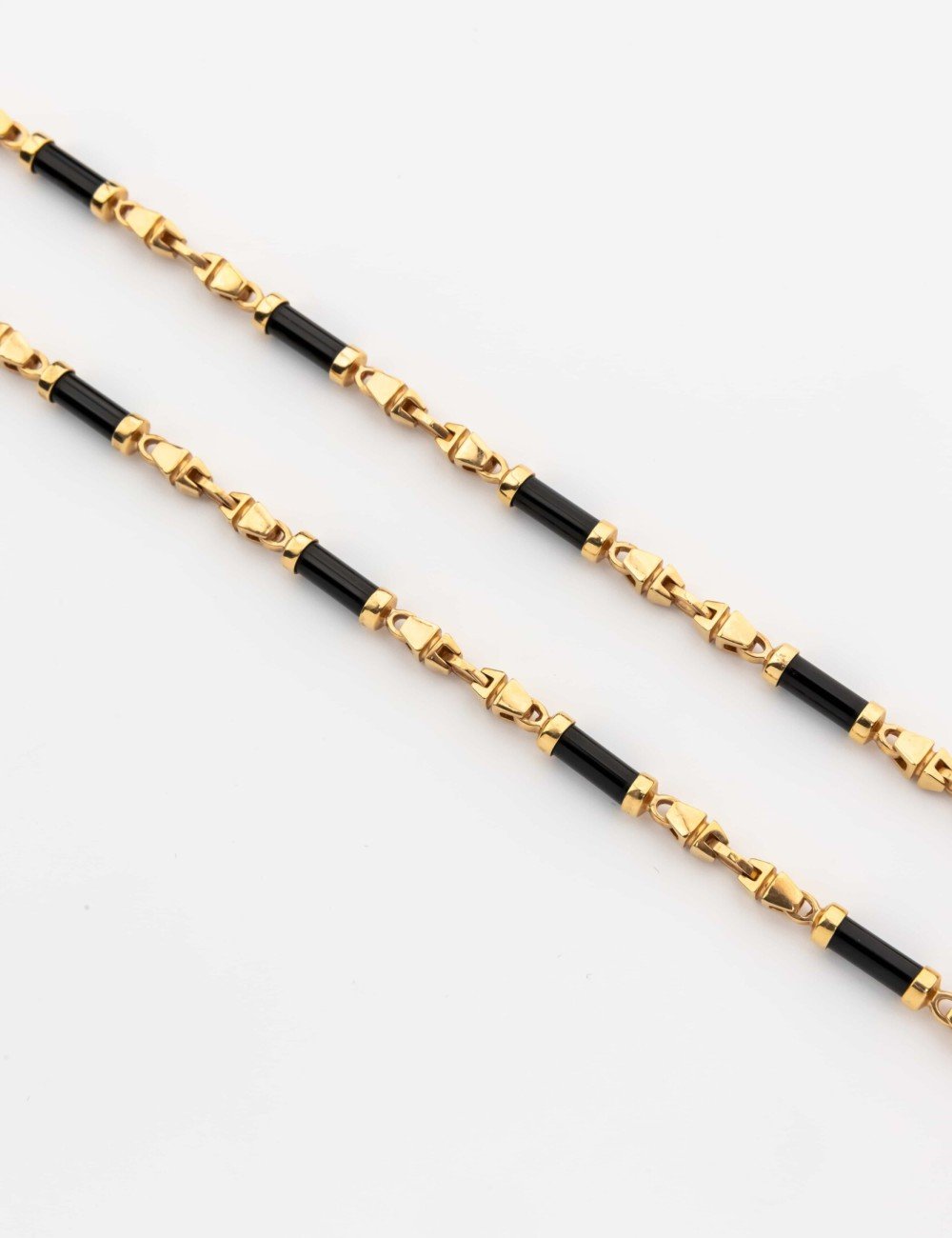 Цепь из золота c ониксом