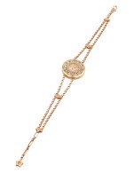 Браслет из золота c ониксом и перламутром