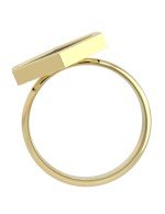 Кольцо из лимонного золота c лазуритом