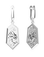 Серьги из белого золота