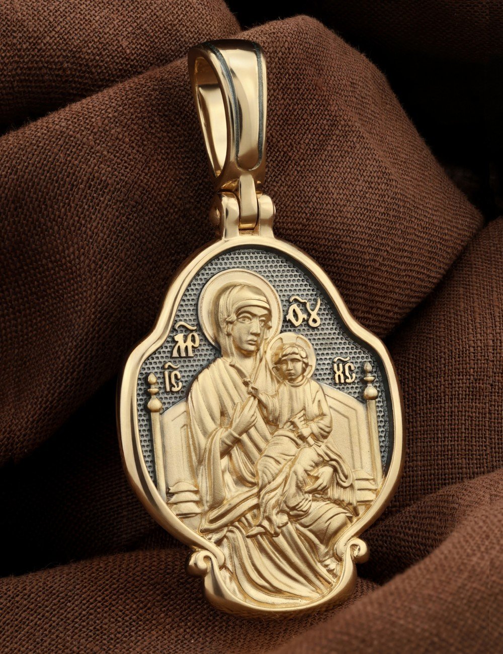 Образок из лимонного золота