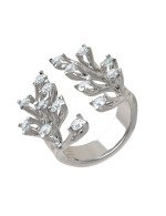 Кольцо из белого золота c бриллиантами