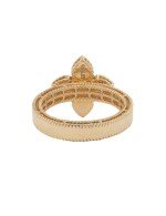 Кольцо из золота c бриллиантами и перламутром