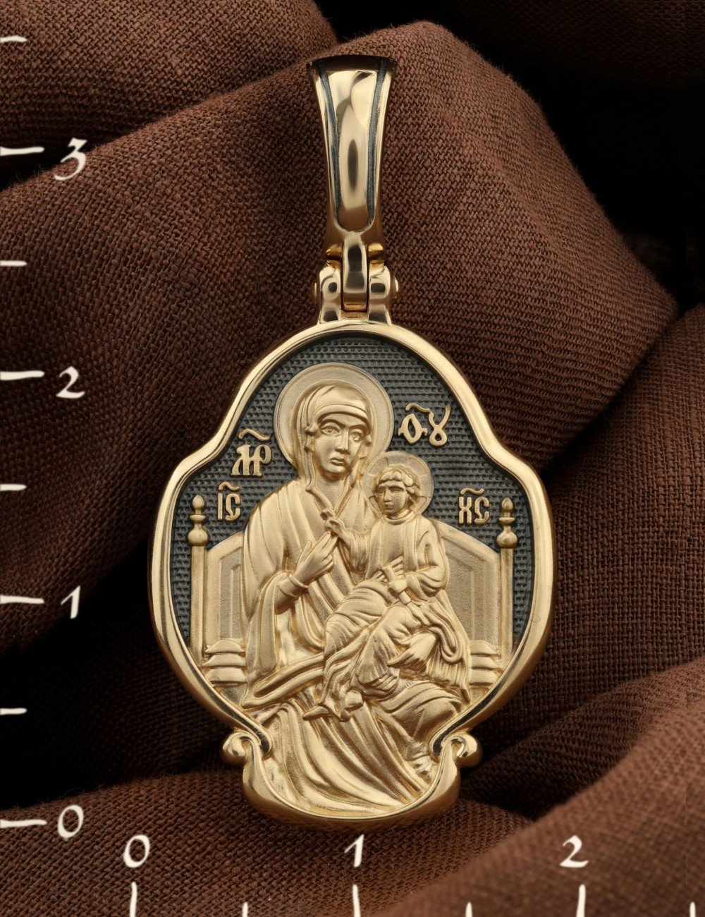 Образок из лимонного золота