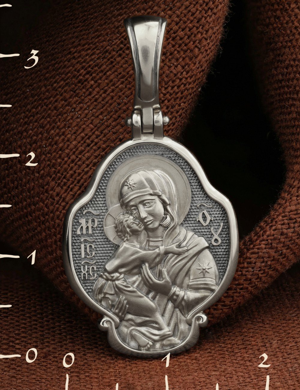 Образок из белого золота