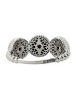 Кольцо из белого золота c бриллиантами и ониксом