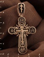 Крест из золота c эмалью