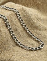 Цепь из серебра c рубином