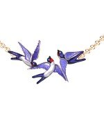 Колье из золота c эмалью