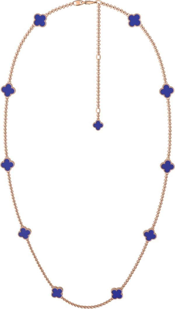 Колье из золота c лазуритом