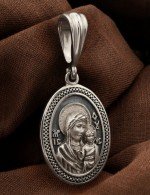 Образок из белого золота