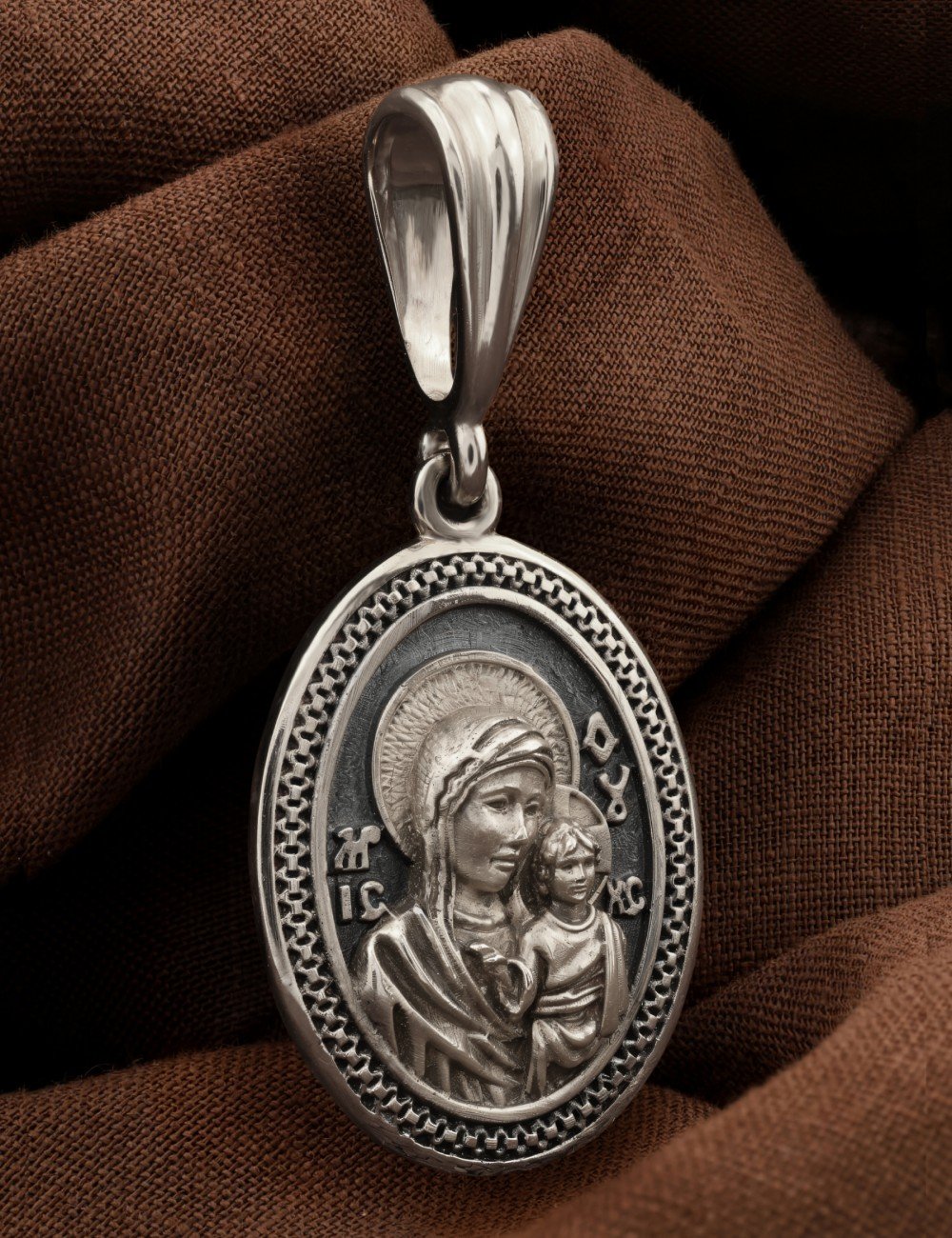 Образок из белого золота