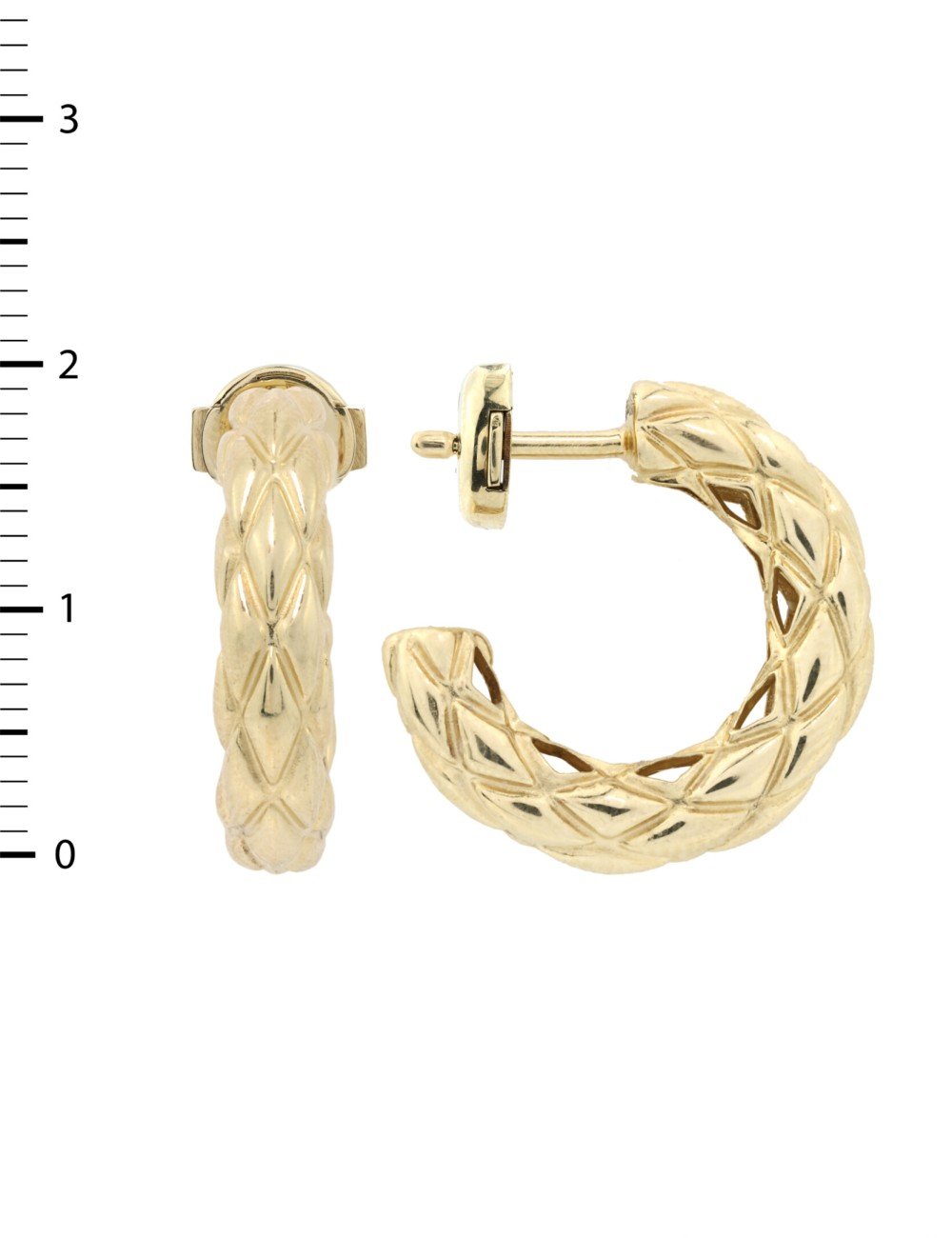 Серьги из лимонного золота