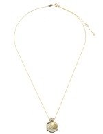 Колье из лимонного золота c бриллиантами и перламутром