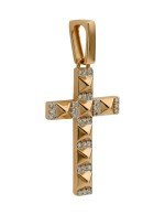 Крест из золота c бриллиантами