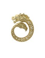 Подвеска из лимонного золота c бриллиантами