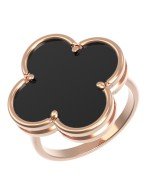 Кольцо из золота c ониксом