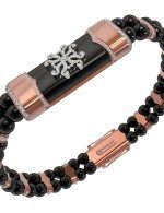 Браслет из золота c бриллиантами и ониксом