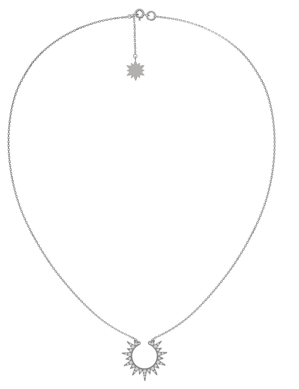 Колье из белого золота c бриллиантами