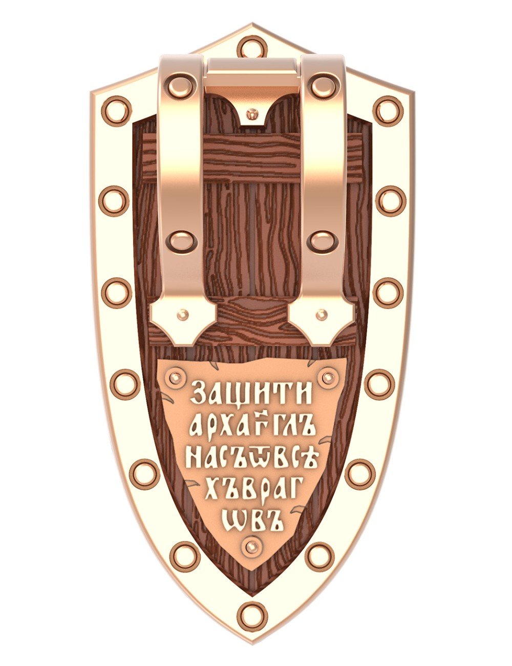 Образок из золота c деревом груши