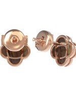 Серьги из золота c тигровым глазом