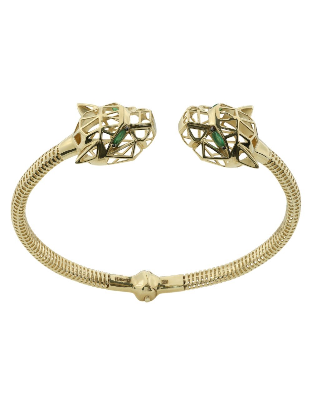 Браслет из лимонного золота c изумрудом