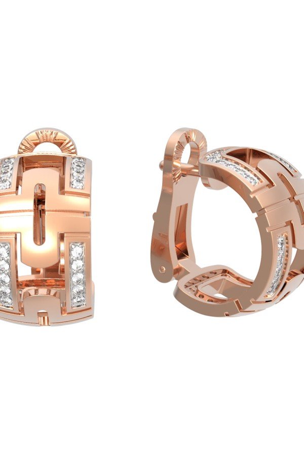 Серьги из золота c бриллиантами