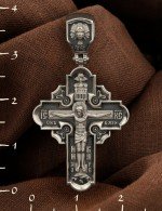 Крест из белого золота