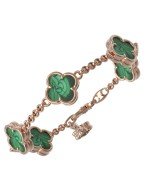 Браслет из золота c малахитом