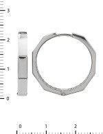 Серьги из белого золота