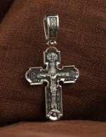Крест из белого золота