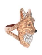 Кольцо из золота c эмалью