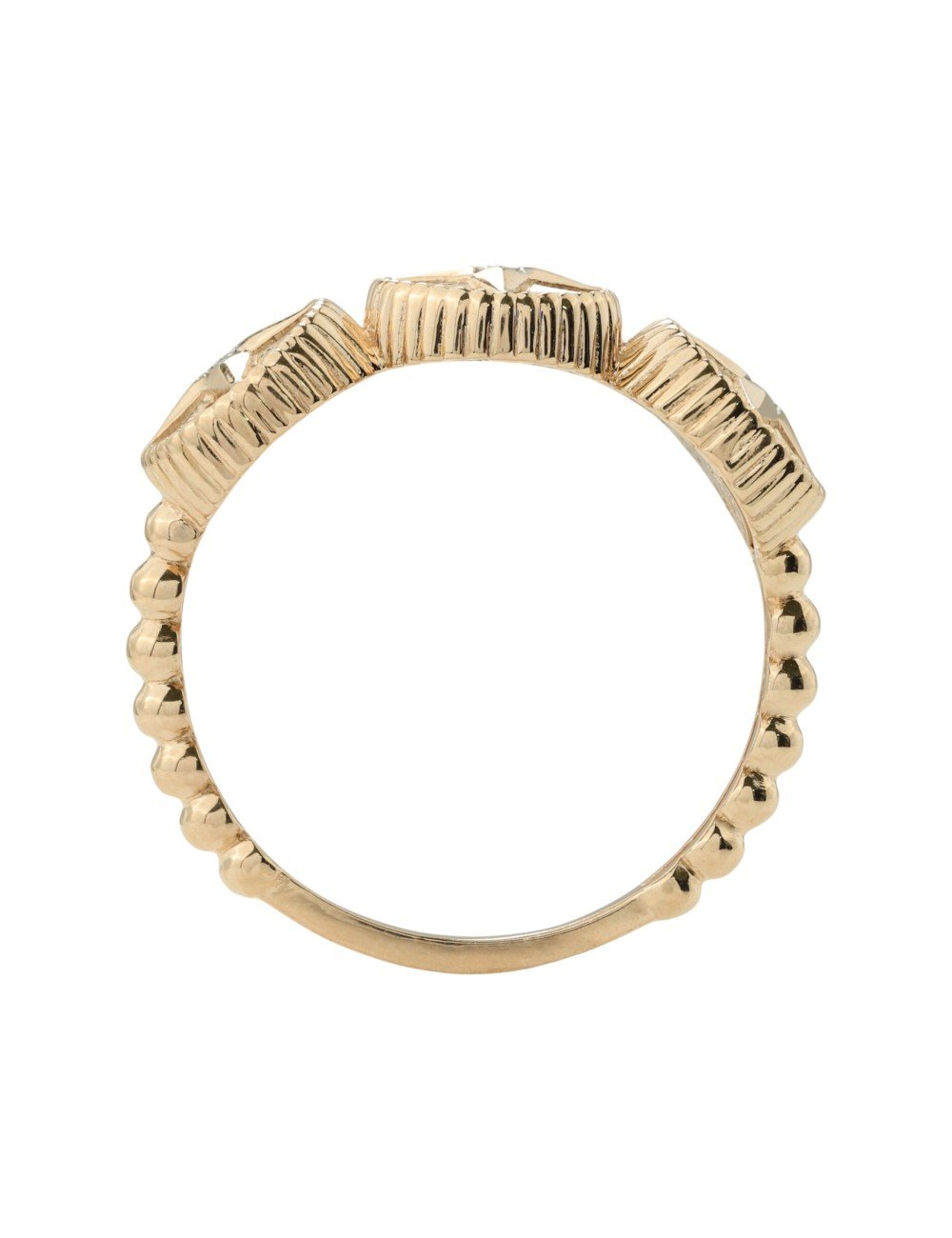 Кольцо из золота c бриллиантами и ониксом