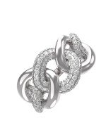 Кольцо из белого золота c бриллиантами