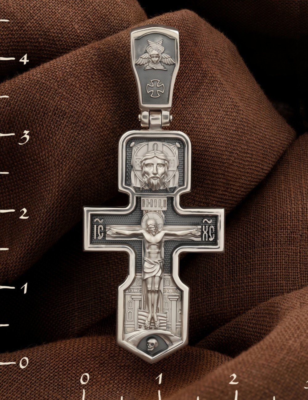 Крест из белого золота