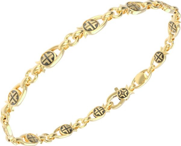 Браслет из лимонного золота