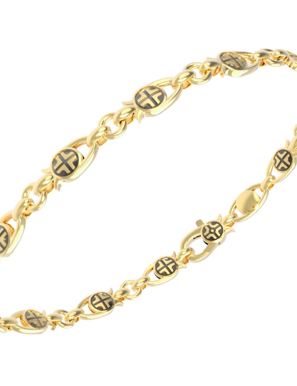 Браслет из лимонного золота