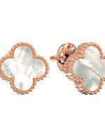 Серьги из золота c перламутром