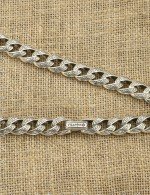 Цепь из серебра c рубином