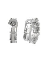 Серьги из белого золота c бриллиантами