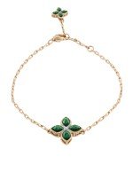 Браслет из золота c бриллиантами и малахитом