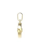 Подвеска из лимонного золота c бриллиантами, ониксом и перламутром