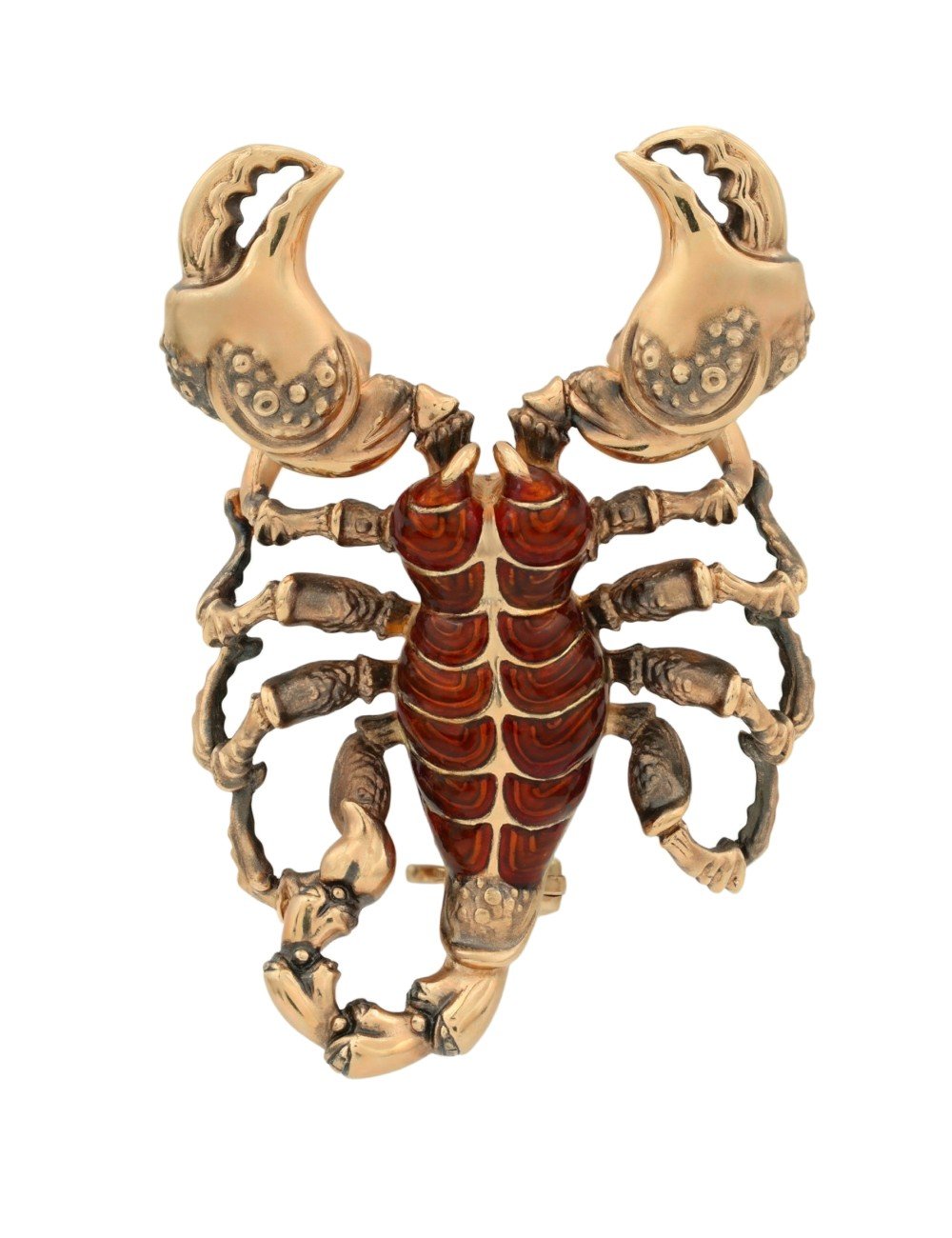 Брошь из золота c эмалью