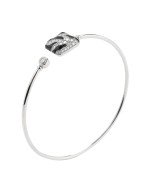 Браслет из белого золота c эмалью и бриллиантами